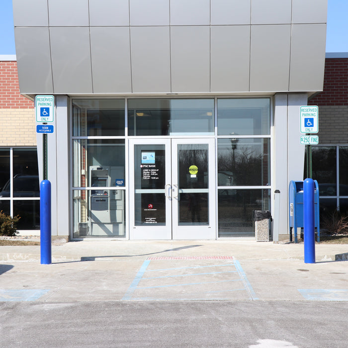 Add Permanent Curbside Signage with Bollard Sign Systems