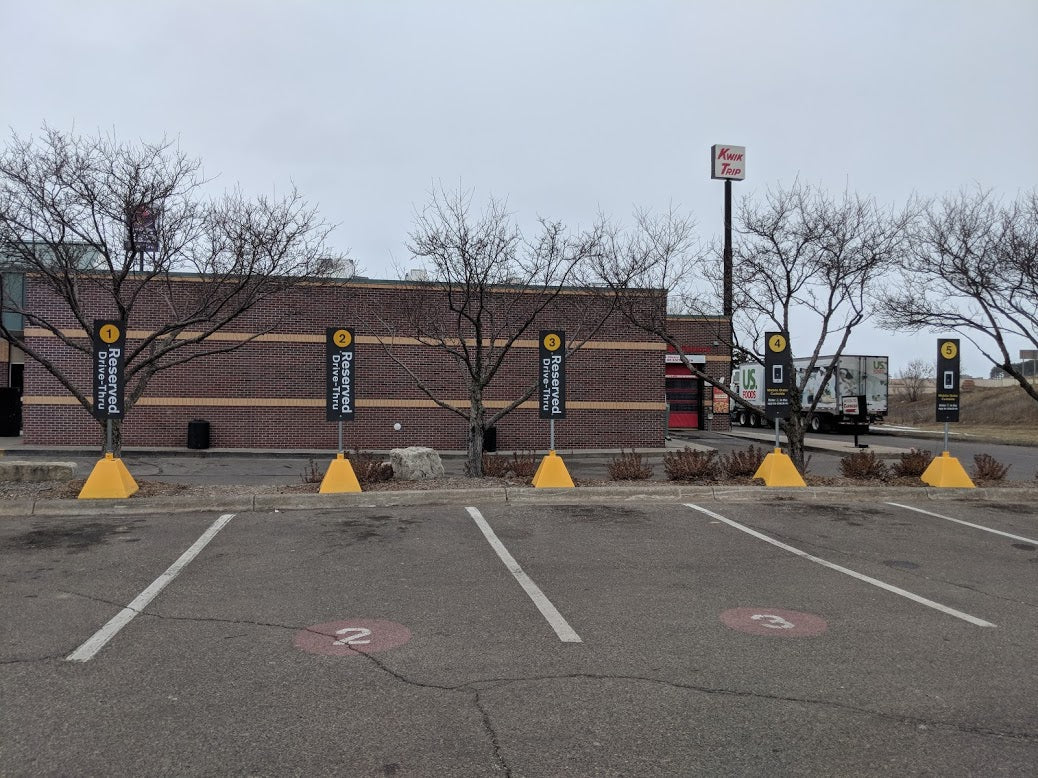 With Curbside Services Increasing, Sign Bases are Becoming a Necessity