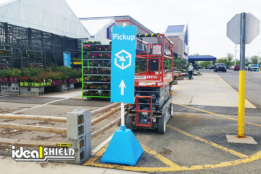 Portable Sign Bases will Improve Directions, Deliveries and Pickups