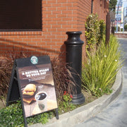 Bollards and Sleeve's 10" Pawn Decorative Bollard Covers At Drive Thru