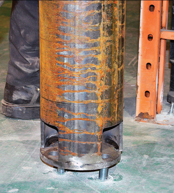 Hidden Base Plate Bollard installation