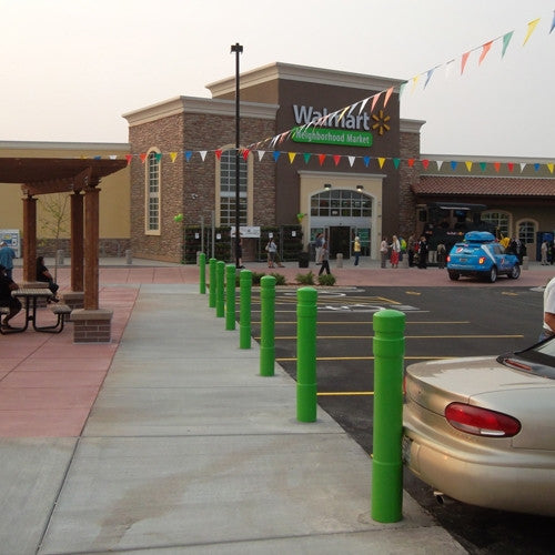 Bollards and Sleeve's Lime Green 6" Architectural Decorative Bollard Covers at Walmart 
