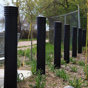 Bollards and Sleeve's Black 6" Cinco Decorative Bollard Covers 