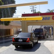 6" Clearance Bar at a Car Wash