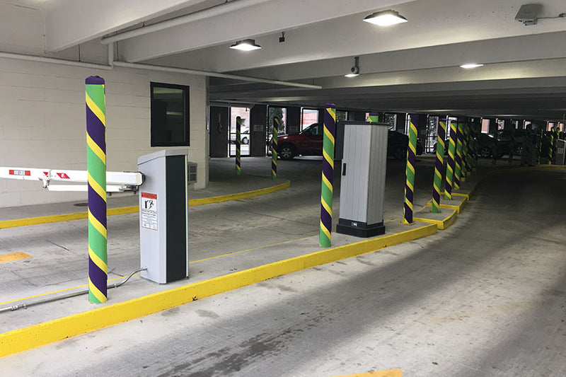 Custom designed Fabric Bollard Sleeves