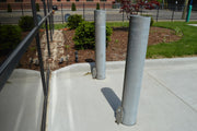 Removable Locking Bollards after installation 