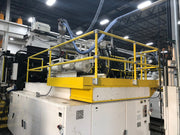 Steel Pipe & Plastic Handrail side mounted around machinery 