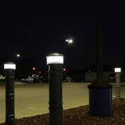 6" Metro Hardwired Lighted Bollard In Black