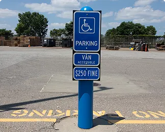 Bollard Sign On