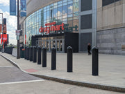 1/4" Black Bollard Covers at arena entrance