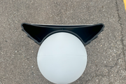 Overhead angle of Bollard Sign On