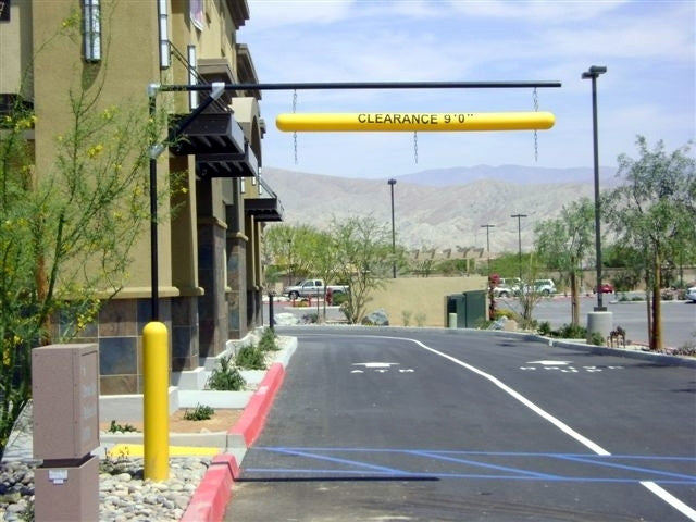 6" Clearance Bar on custom designed Swinging Clearance Bar Apparatus 