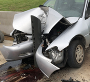 ASTM C40 Traffic Impact Bollard crash test