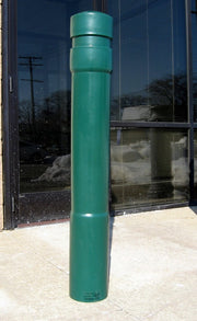 Bollards and Sleeve's hunter green 6" Architectural Decorative Bollard Covers