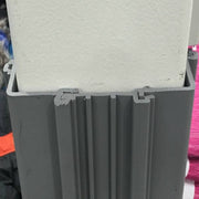 Close up of a Square Column Wrap and how it's connected 