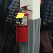 Grey Column Wrap Used For Fire Extinguisher Shelfing