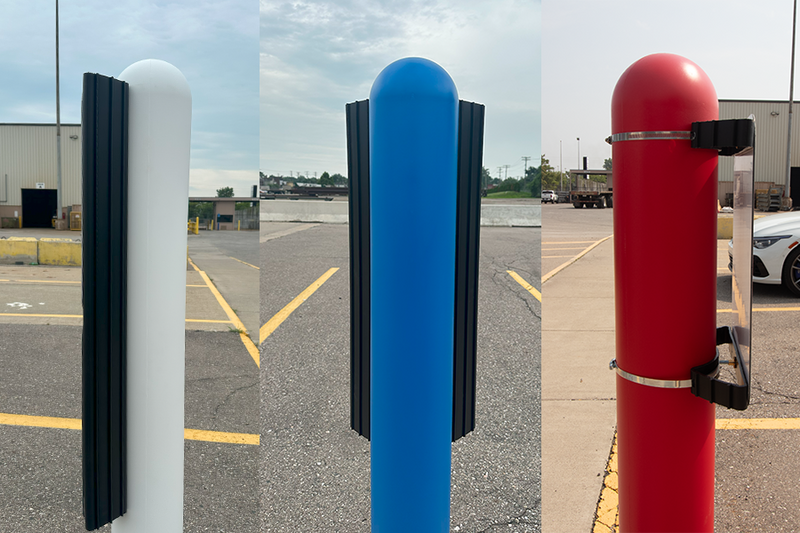 Different size and style Bollard Sign On frames