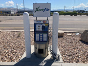 1/8" White Bollard Covers at EV Charging Station