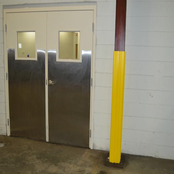 Yellow Square Column Wrap